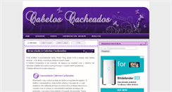 Desktop Screenshot of cabeloscacheados.net
